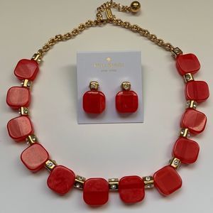 Kate Spade necklace and earrings set in 3 colours